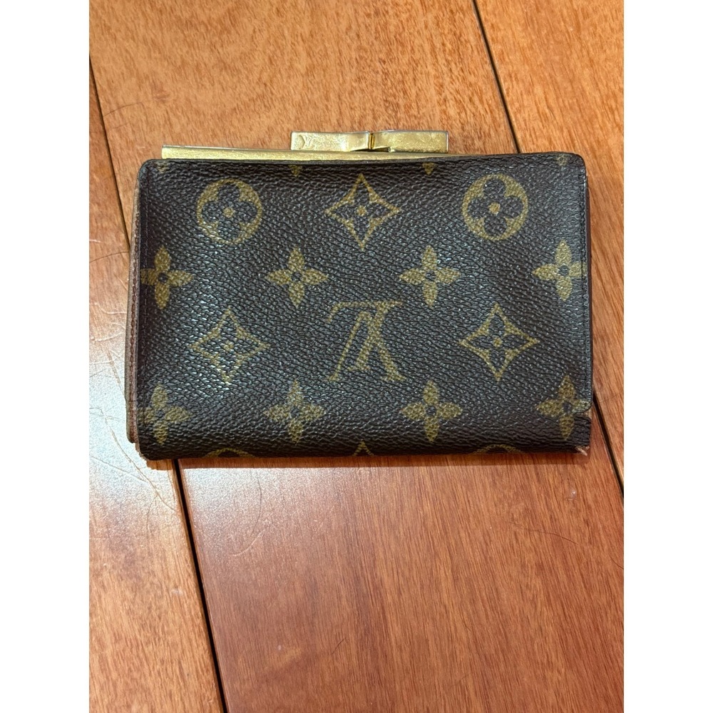Louis Vuitton French Purse Wallet Womens Brown Monogram Canvas Vintage Small - Picture 2 of 11